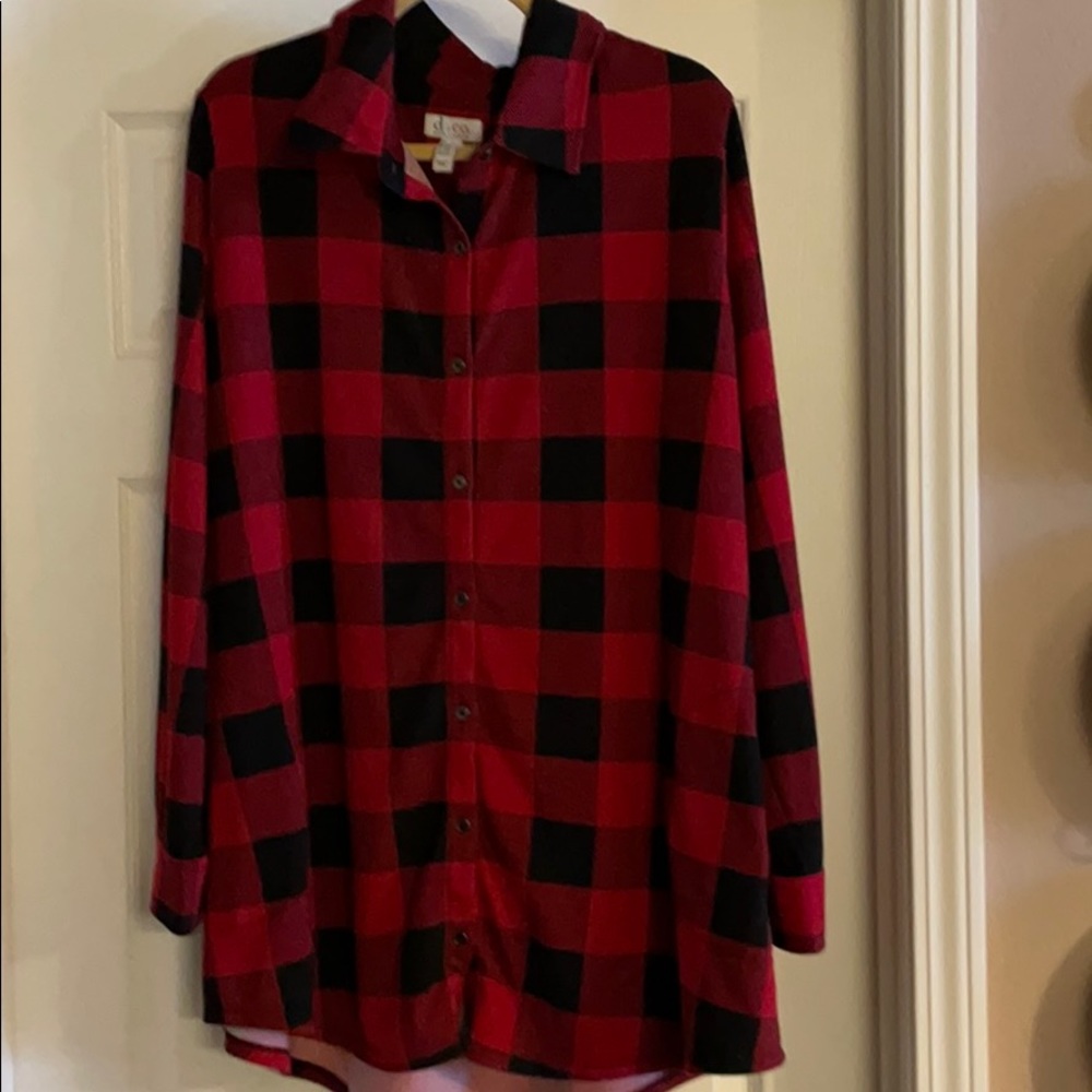 QVC denim & co heavenly jersey 2X